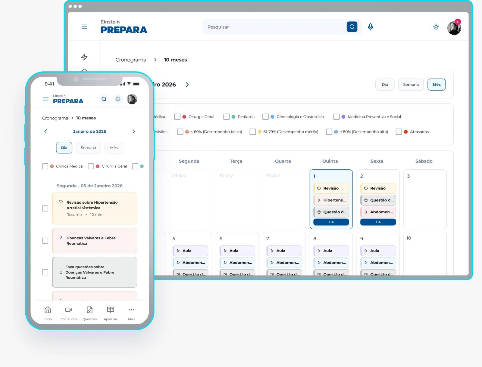 Cronograma - Einstein Prepara