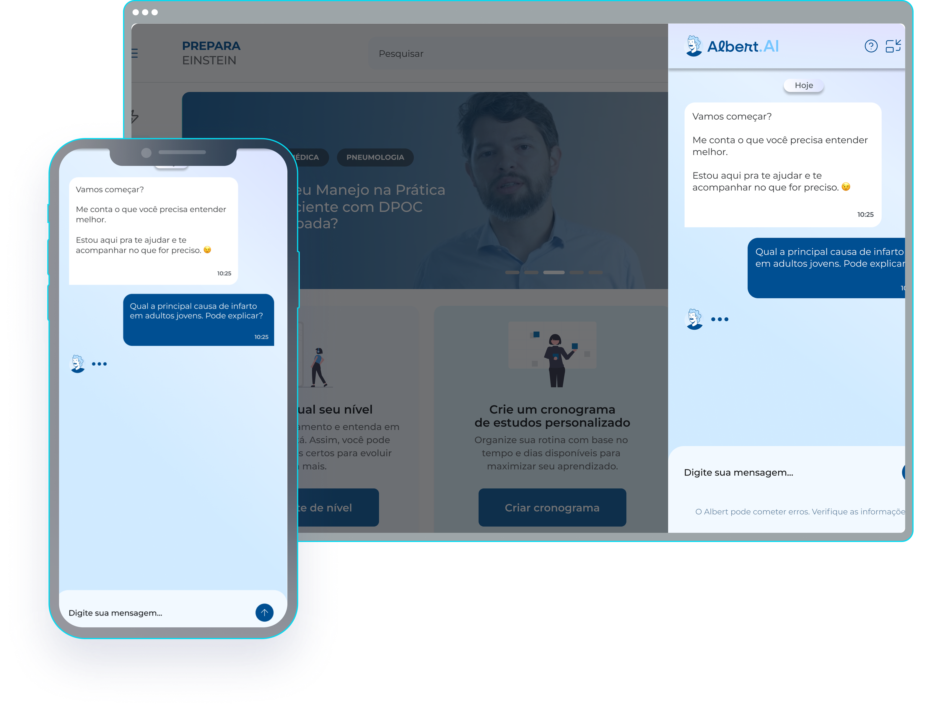 Suporte 24h - Einstein Prepara