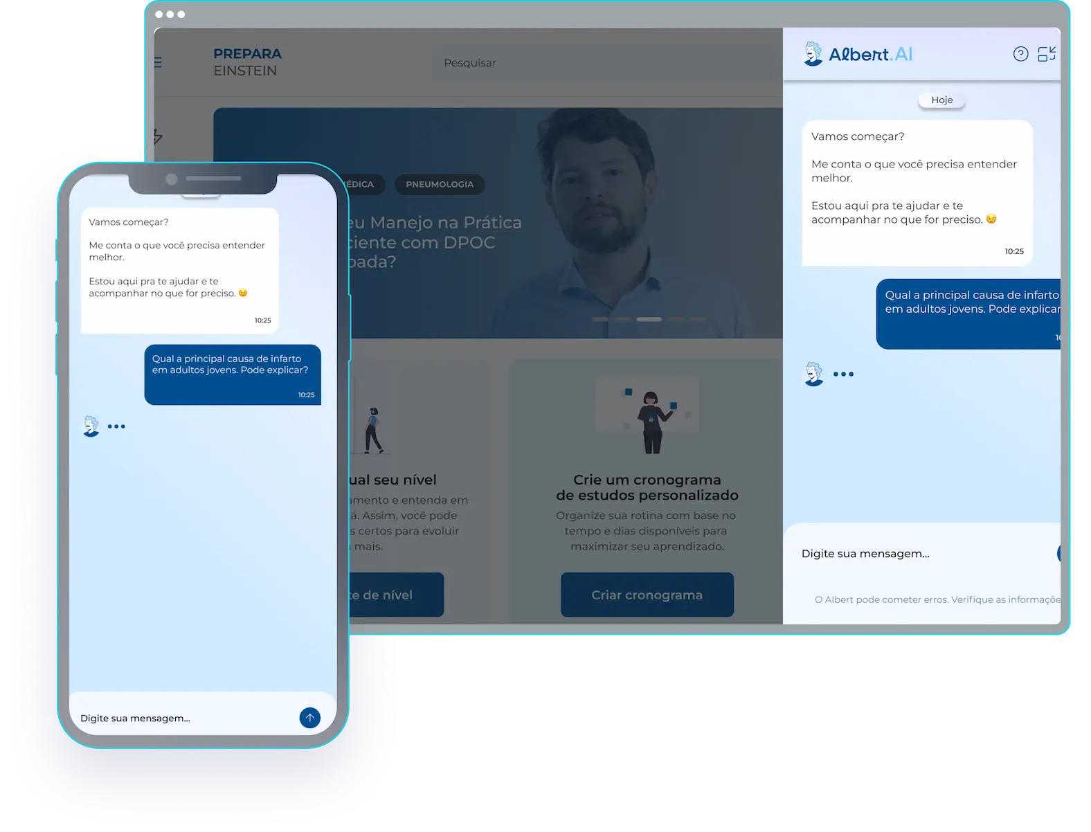 Suporte 24h - Einstein Prepara